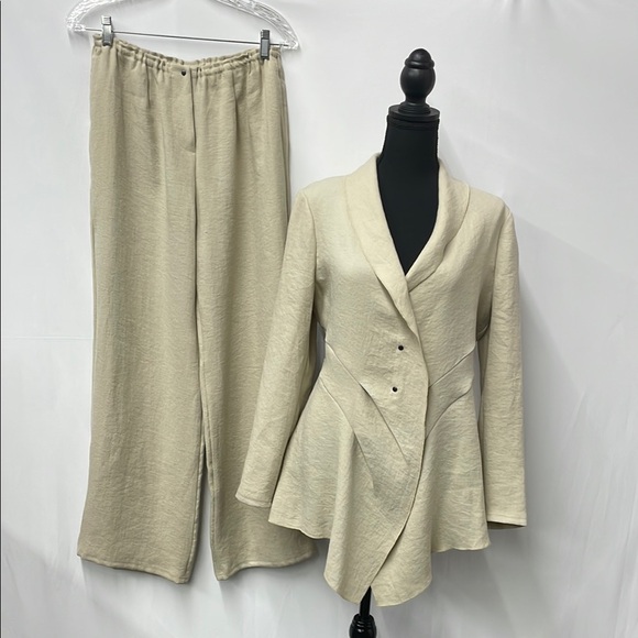 Babette Lightweight Cream Women's Suit Set oversized size Small